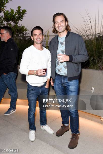 Rens Lubbock and Tip Scarry attend 2018 LA Film Festival - Opening Night Premiere Of "Echo In The Canyon" - Pre-Reception at John Anson Ford...