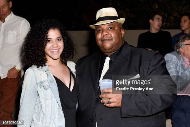 Kaitlyn Flanigan and Jerry Flanigan attend 2018 LA Film Festival - Opening Night Premiere Of "Echo In The Canyon" - Pre-Reception at John Anson Ford...