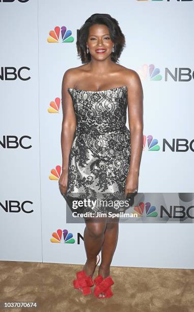 Actress Cassandra Freeman attends the party for the casts of NBC's 2018-2019 Season hosted by NBC and The Cinema Society at Four Seasons Restaurant...