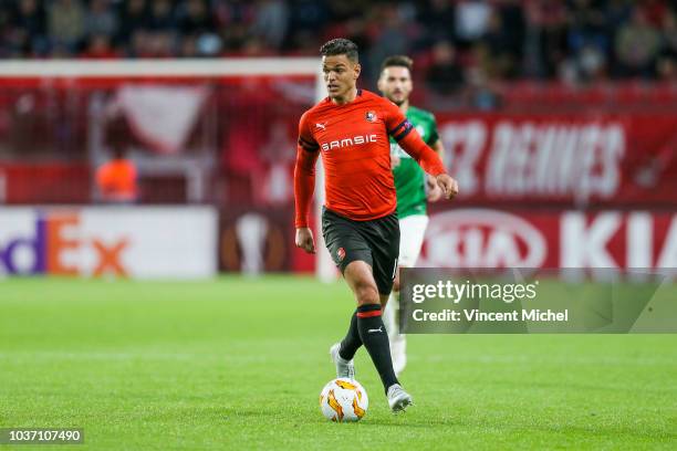 Hatem Ben Arfa of Rennes during the Europa League match between Rennes and Jablonec at Roazhon Park on September 20, 2018 in Rennes, France.