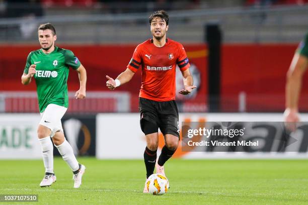 Clement Grenier of Rennes during the Europa League match between Rennes and Jablonec at Roazhon Park on September 20, 2018 in Rennes, France.