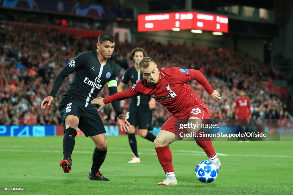 Liverpool v Paris Saint-Germain - UEFA Champions League Group C