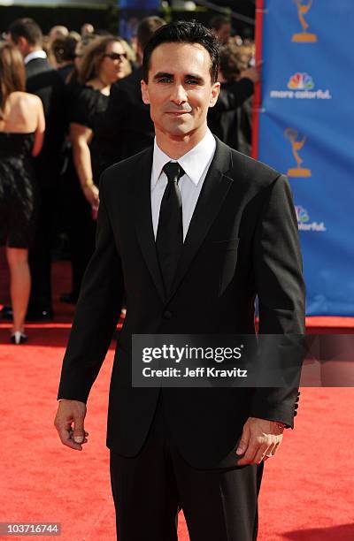 Actor Nestor Carbonell arrives at the 62nd Annual Primetime Emmy Awards held at the Nokia Theatre L.A. Live on August 29, 2010 in Los Angeles,...