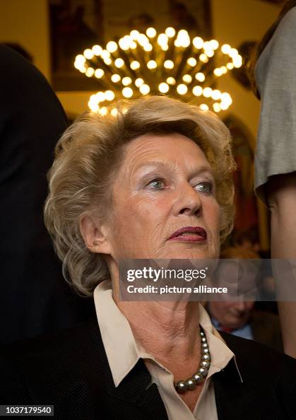 Petra Rothbart Former Mayor of Frankfurt Petra Roth sits in the Kaisersaal hall at ...