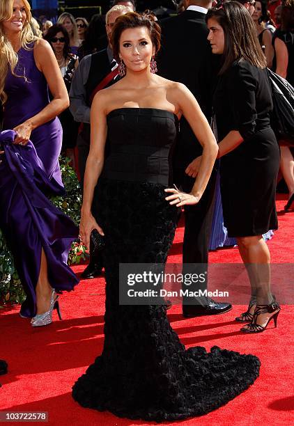 Personality Eva Longoria-Parker attends the 62nd Annual Primetime Emmy Awards at Nokia Theatre Live L.A. On August 29, 2010 in Los Angeles,...