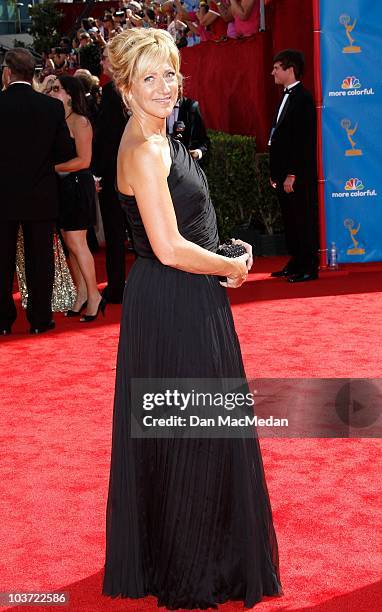 Actress Edie Falco attends the 62nd Annual Primetime Emmy Awards at Nokia Theatre Live L.A. On August 29, 2010 in Los Angeles, California.
