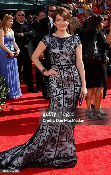 Actress Tina Fey attends the 62nd Annual Primetime Emmy Awards at Nokia Theatre Live L.A. On August 29, 2010 in Los Angeles, California.