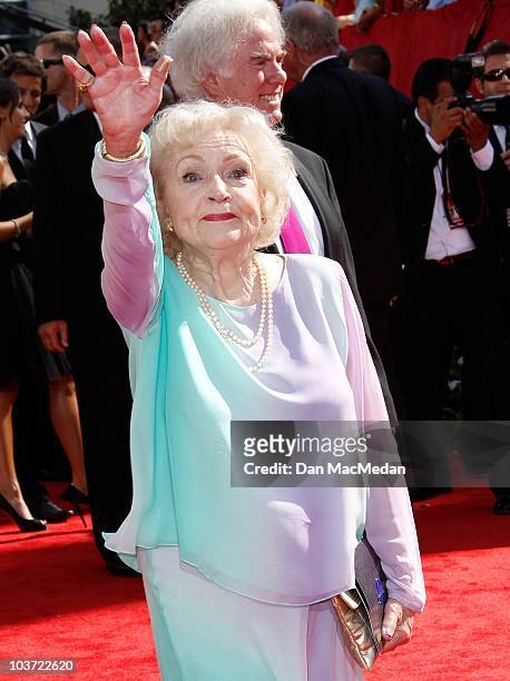 Actress Betty White attends the 62nd Annual Primetime Emmy Awards at Nokia Theatre Live L.A. On August 29, 2010 in Los Angeles, California.