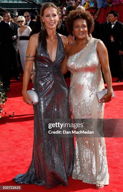 Alex Sykes and comedienne Wanda Sykes attend the 62nd Annual Primetime Emmy Awards at Nokia Theatre Live L.A. On August 29, 2010 in Los Angeles,...