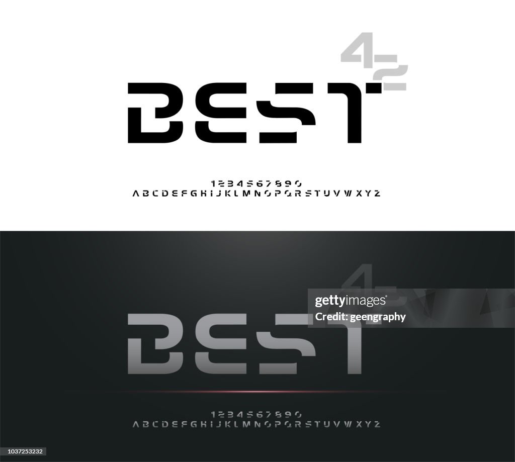 Technology Alphabet Silver Metallic Designs For Logo Poster Invitation ...