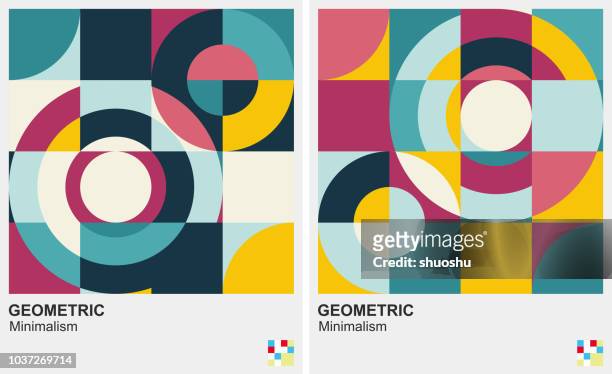 circle pattern minimalism background - symmetry stock illustrations
