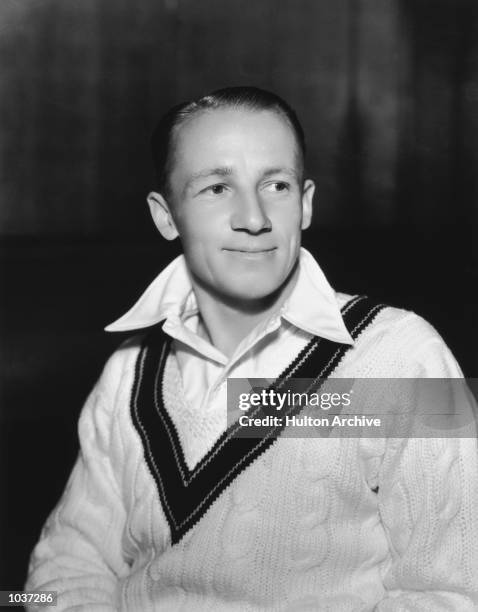 Australian cricket legend Don Bradman. Bradman was in England preparing for the forthcoming Ashes Test, which they went on to win 2-1. Mandatory...