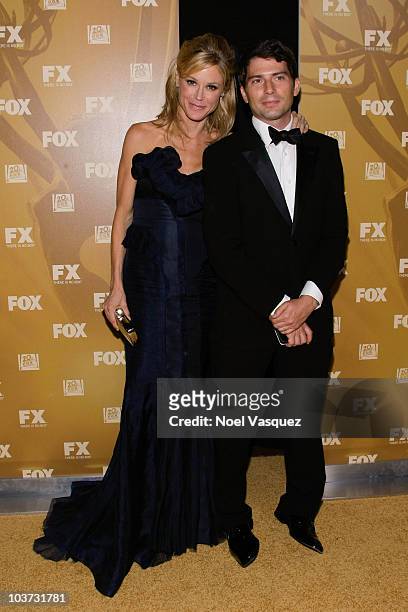 Julie Bowen and Scott Phillips attend the Fox's 62nd annual Emmy award nominees celebration at Cicada on August 29, 2010 in Los Angeles, California.