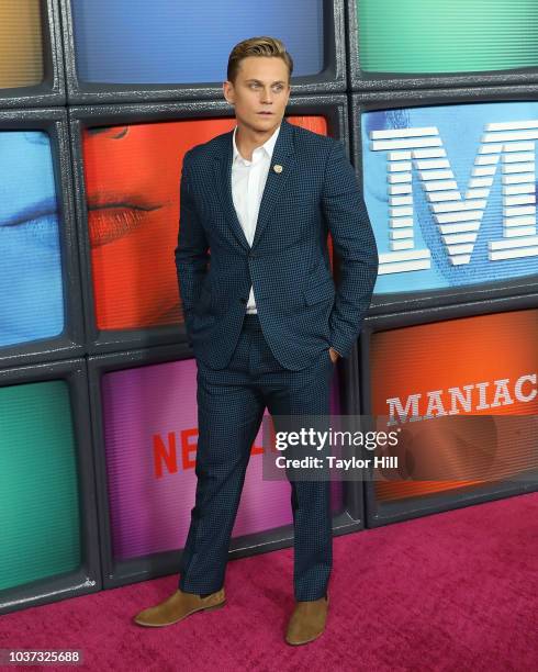 Jesse Magnussen attends the Season One premiere of Netflix's "Maniac" at Center 415 on September 20, 2018 in New York City.