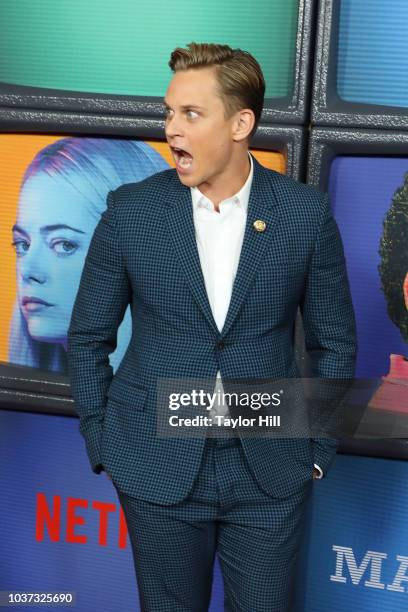 Jesse Magnussen attends the Season One premiere of Netflix's "Maniac" at Center 415 on September 20, 2018 in New York City.