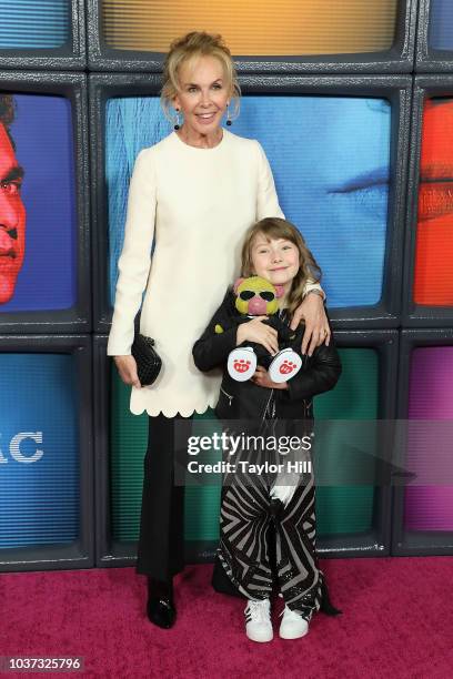 Trudie Styler and Aaralyn Anderson attend the Season One premiere of Netflix's "Maniac" at Center 415 on September 20, 2018 in New York City.