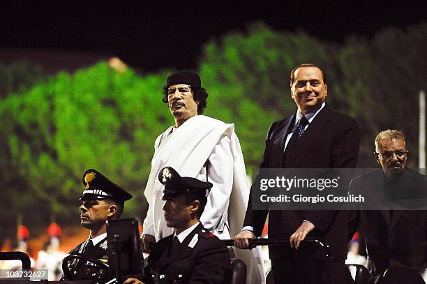 198 Libyan Leader Muammar Gaddafi Official Visit In Rome Stock Photos 198-libyan-leader-muammar-gaddafi-official-visit-in-rome-stock-photos