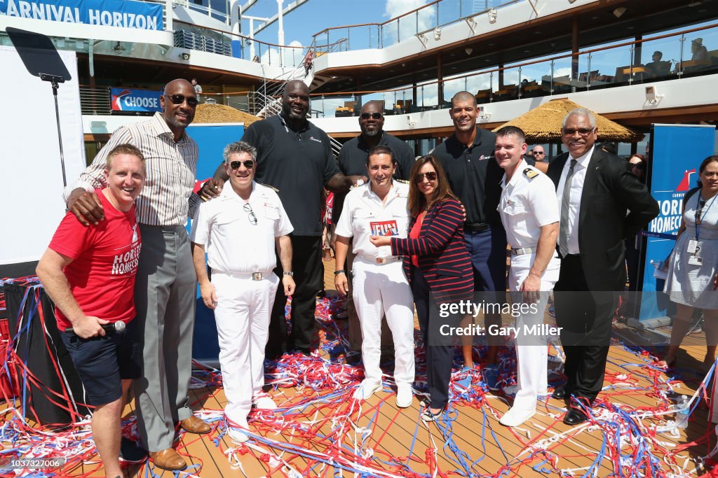 Shaquille O'Neil Welcomes Carnival Horizon To Miami
