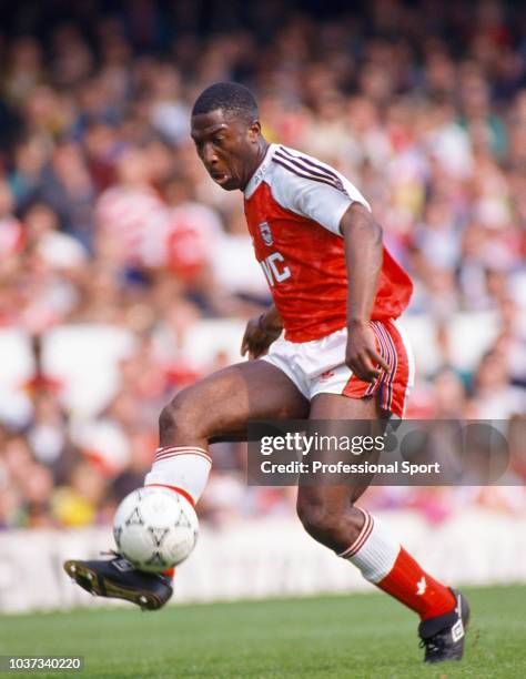 Kevin Campbell of Arsenal in action at Highbury in London, England, circa 1991.