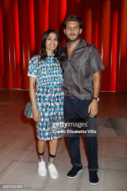 Freida Pinto and Cory Tran attend Theaster Gates, Spike Lee and Dee Rees, in conversation with Okwui Enwezor, for the presentation of film program...