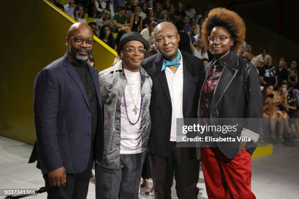 Theaster Gates, Spike Lee, Okwui Enwezor and Dee Rees attend Theaster Gates, Spike Lee and Dee Rees, in conversation with Okwui Enwezor, for the...