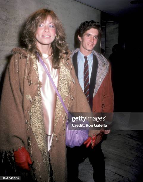 Musician Carly Simon and guest attend the "Heaven's Gate" New York City Premiere on November 18, 1980 at City Cinemas Cinema 1 in New York City, New...