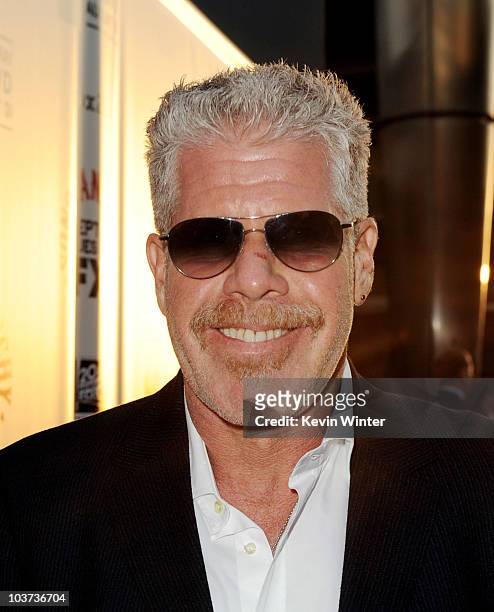 Actor Ron Perlman arrives at the season three premiere screening of FX's "Sons of Anarchy" at the Cinerama Dome Theater on August 30, 2010 in Los...