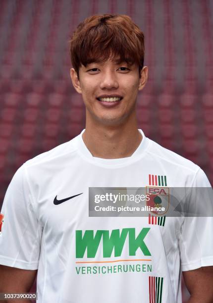 German soccer Bundesliga: Team photos for FC Augsburg for the 2015/16 season in the WWK ARENA in Augsberg, Germany, 8 July 2015. Pictured here is...