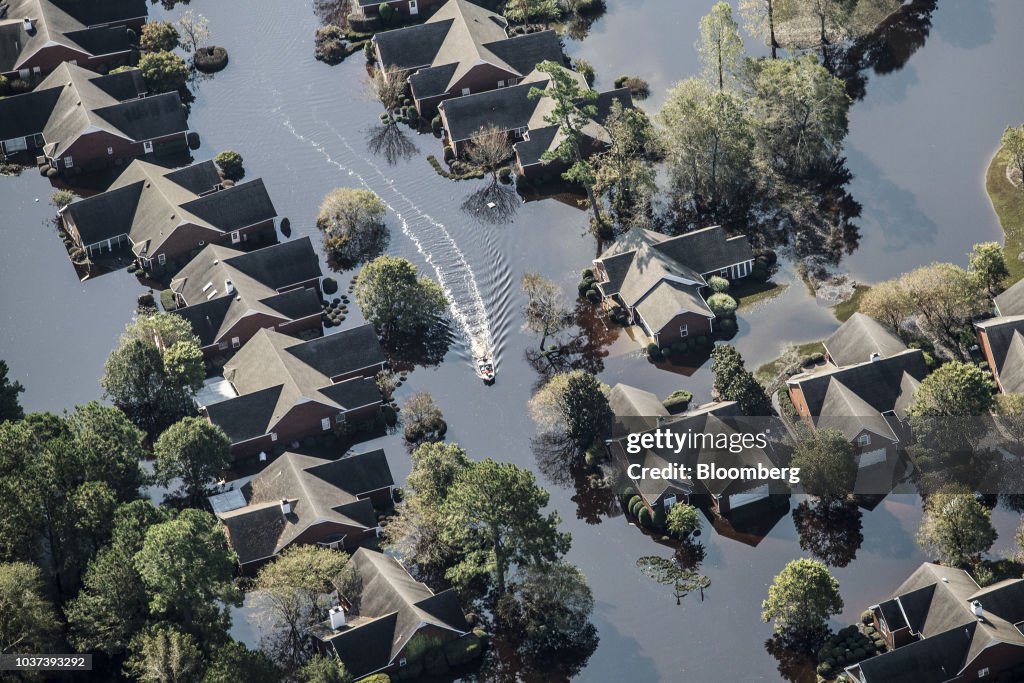 Aftermath Of Florence As Floods Obscure Damage Inflicted