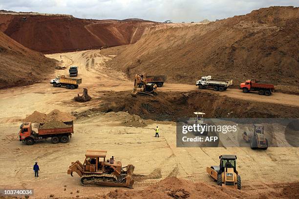 Gael COGNE This photo taken on August 26, 2010 shows a construction site of Special Economic Zone , one of the most important in central Africa, in...