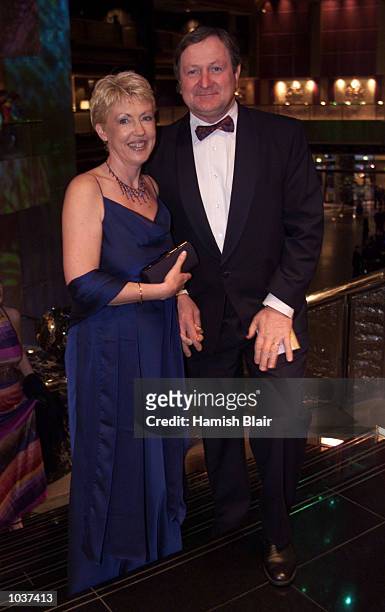 Kevin Sheedy, Coach of Essendon arrives with wife Geraldine, at the 2000 Brownlow Medal Presentation, for the Best and Fairest AFL player, held at...