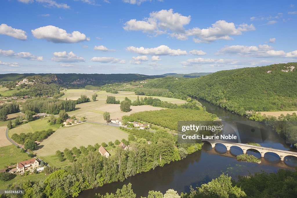 Evening light over on the Dordogne; France