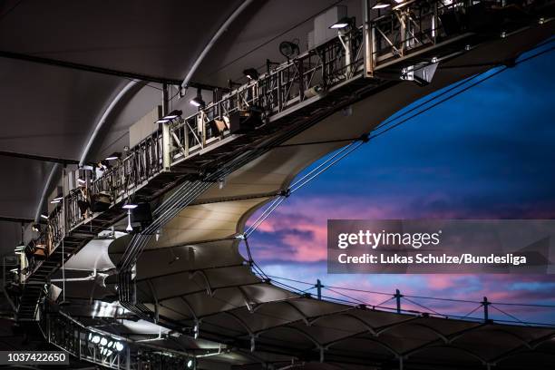 General view of the stadium prior to the Bundesliga match between VfB Stuttgart and Fortuna Duesseldorf at Mercedes-Benz Arena on September 21, 2018...