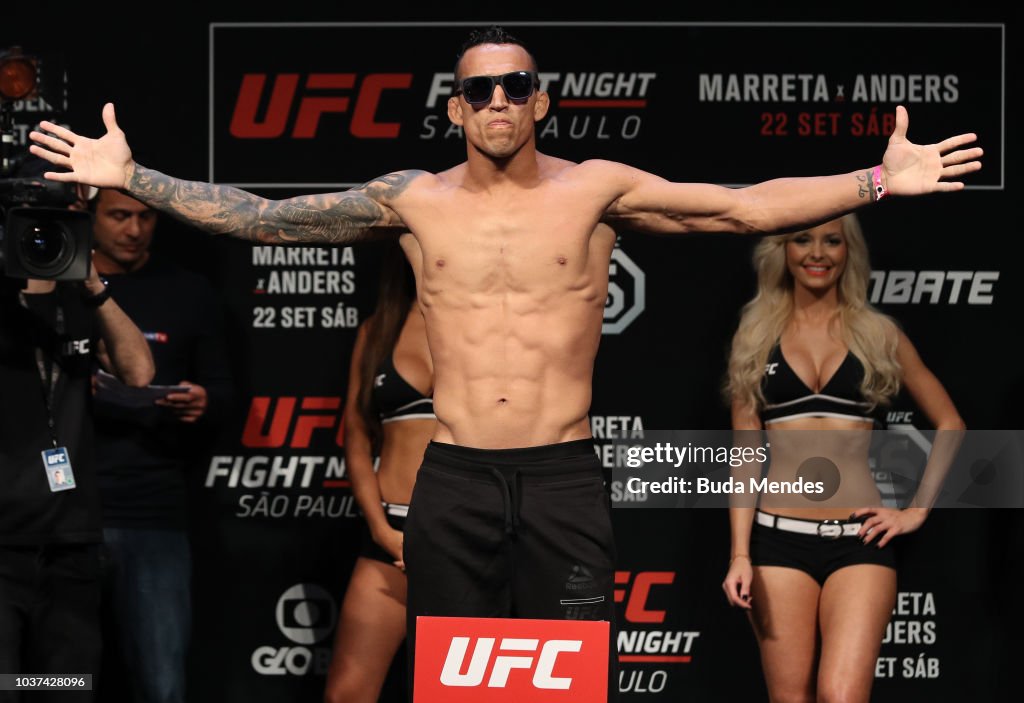 UFC Fight Night Santos v Anders: Weigh-Ins