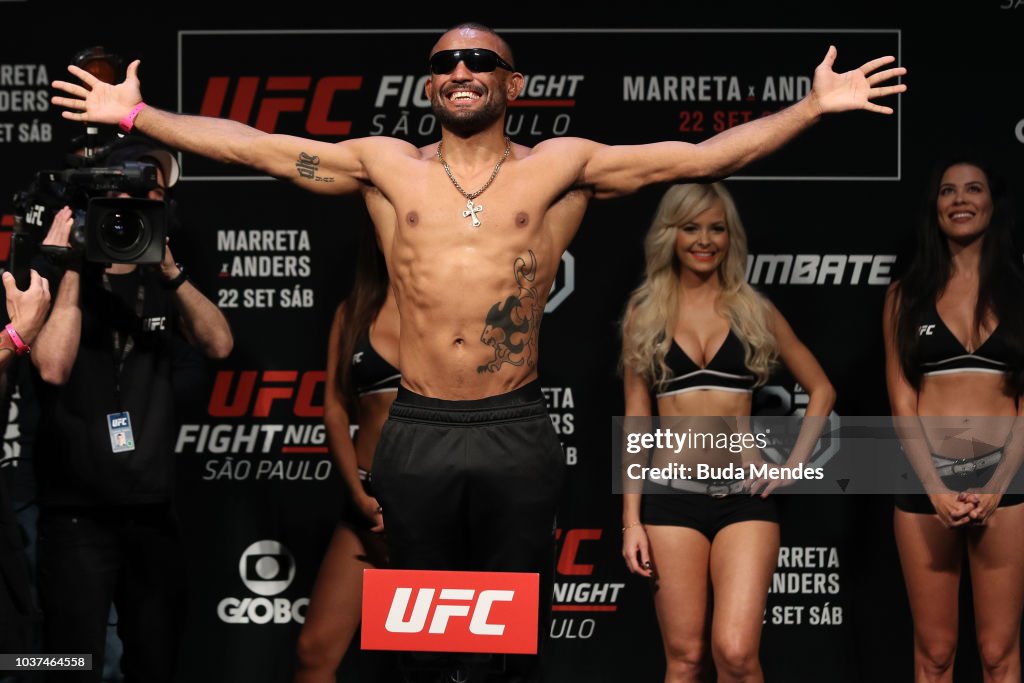 UFC Fight Night Santos v Anders: Weigh-Ins