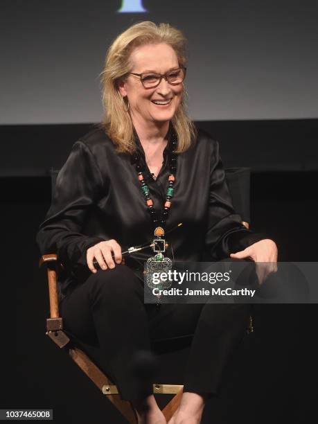 Meryl Streep attends the "Tracey Ullman's Show" Season 3 Premiere for the 2018 Tribeca TV Festival at Spring Studios on September 21, 2018 in New...