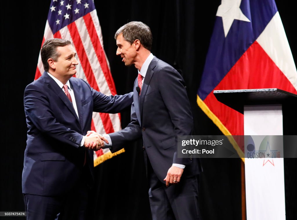 Texas Senate Candidates Ted Cruz And Beto O'Rourke Debate In Dallas