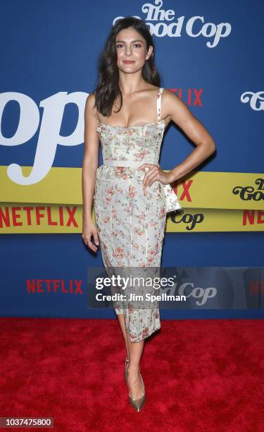 Actress Monica Barbaro attends the "The Good Cop" Season 1 premiere at AMC 34th Street on September 21, 2018 in New York City.