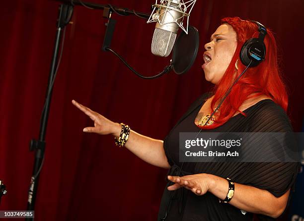 Faith Rapper Faith Evans Visits Sirius Xm Photos and Premium High Res Pictures ...