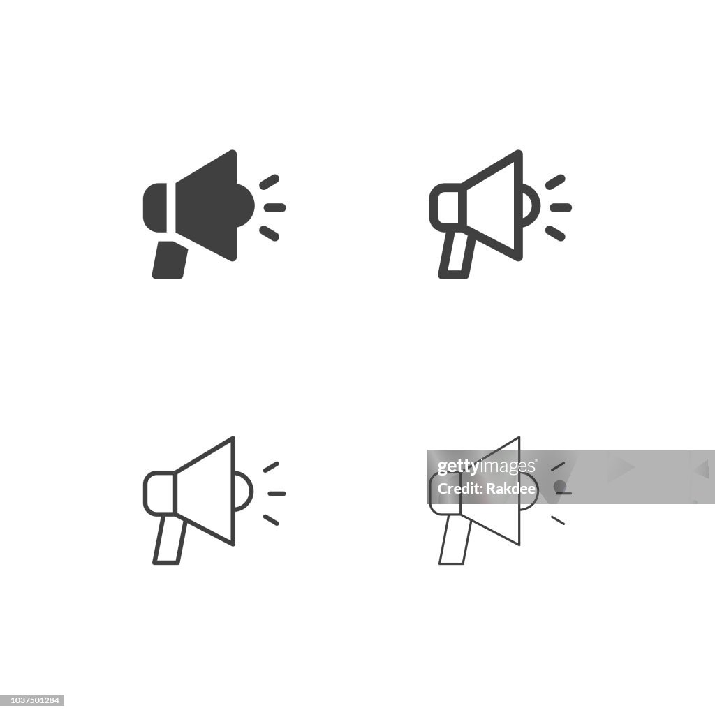 Megaphone Icons - Multi Series