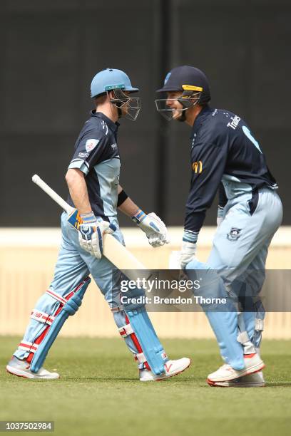 Steve Smith walks from the field after being dismissed during the NSW First Grade Club Cricket match between Sutherland and Mosman at Glenn McGrath...