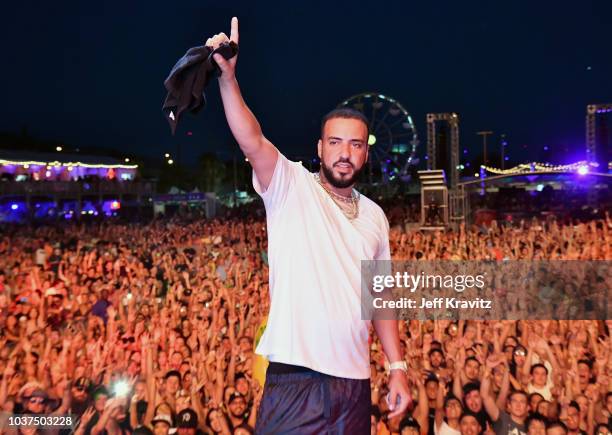 French Montana performs on Downtown Stage during the 2018 Life Is Beautiful Festival on September 21, 2018 in Las Vegas, Nevada.