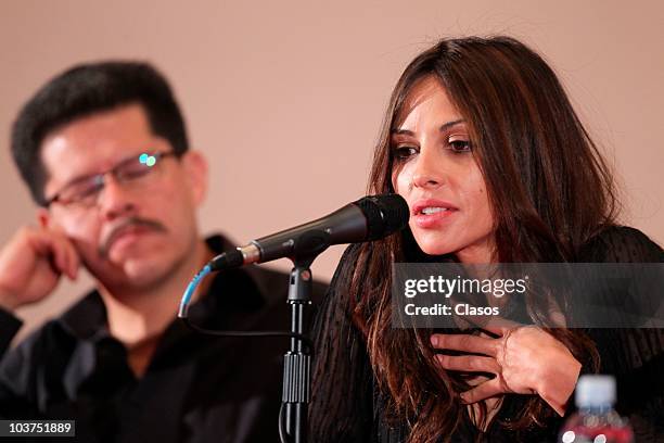 Elizabeth Cervantes during a press conference to present the movie El Infierno on August 31, 2010 in Mexico City, Mexico.