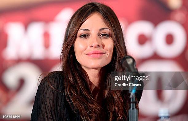Elizabeth Cervantes during a press conference to present the movie El Infierno on August 31, 2010 in Mexico City, Mexico.