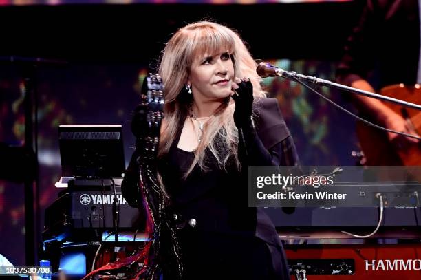 Stevie Nicks of Fleetwood Mac performs onstage during the 2018 iHeartRadio Music Festival at T-Mobile Arena on September 21, 2018 in Las Vegas,...