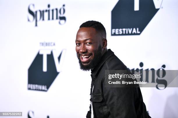 Actor Lamorne Morris attends the premiere of National Geographic's "Valley of The Boom" at Tribeca TV Festival on September 21, 2018 in New York City.