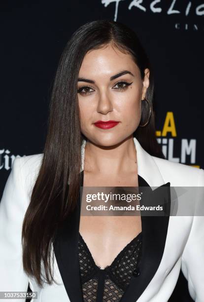 Actress Sasha Grey arrives at the 2018 LA Film Festival - Gala Screening of "The Body" at the Writers Guild Theater on September 21, 2018 in Beverly...