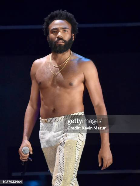 Childish Gambino performs onstage during the 2018 iHeartRadio Music Festival at T-Mobile Arena on September 21, 2018 in Las Vegas, Nevada.