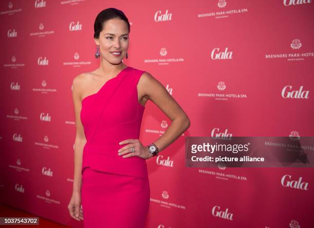 Former tennis player Ana Ivanovic on the red carpet for the 'Gala Spa Awards' at the Brenners Park Hotel & Spa in Baden-Baden, Germany, 25 March...