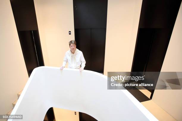 FOunder of Xing and building owner of the 'Apartimentum', Lars Hinrichs, stands in the stairwell of the 'Apartimentium' in Hamburg, Germany, 1 August...